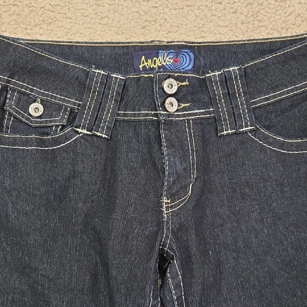 Juniors Angels Dark Blue Jeans - Picture 2 of 12